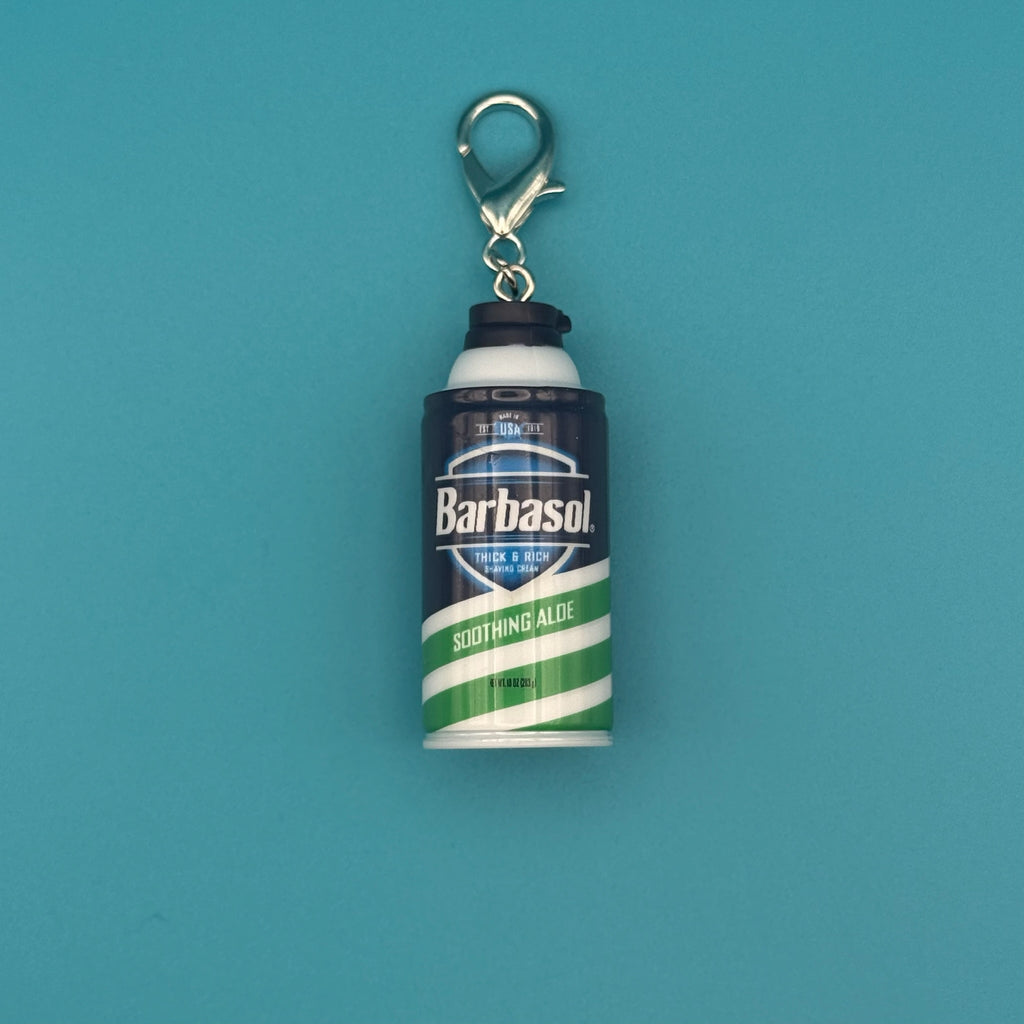 Mini Barbasol Shaving Cream Bag Charm