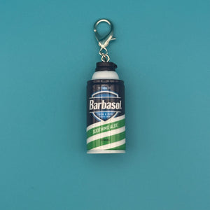 Mini Barbasol Shaving Cream -  vintage keychain vintage charms for bag nostalgia vintage keychains y2k collectible - Bag Crap