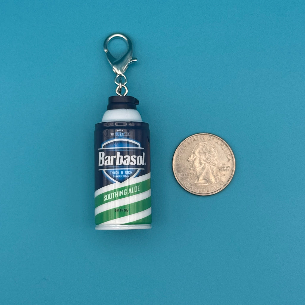 Mini Barbasol Shaving Cream Bag Charm