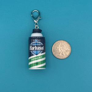 Mini Barbasol Shaving Cream -  vintage keychain vintage charms for bag nostalgia vintage keychains y2k collectible - Bag Crap