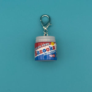 Mini Sugar Free Bazooka Bubble Gum -  vintage keychain vintage charms for bag nostalgia vintage keychains y2k collectible - Bag Crap