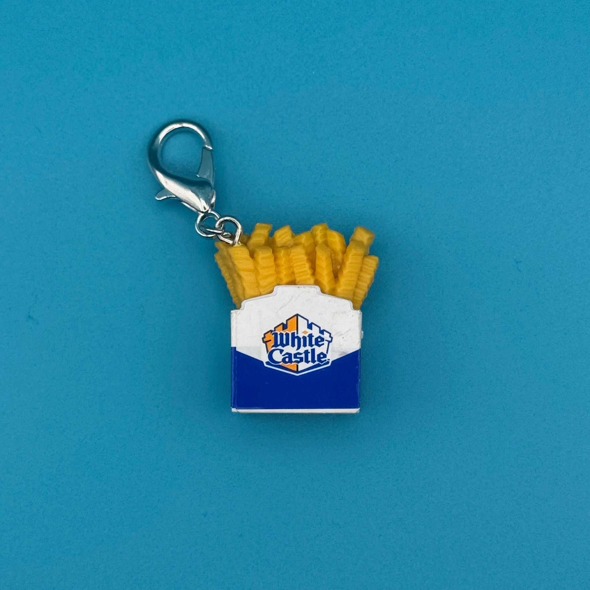 Mini White Castle French Fries -  vintage keychain vintage charms for bag nostalgia vintage keychains y2k collectible - Bag Crap