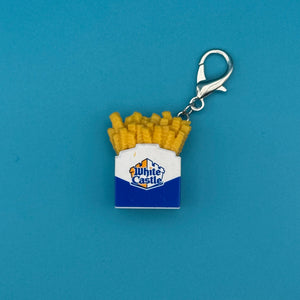 Mini White Castle French Fries -  vintage keychain vintage charms for bag nostalgia vintage keychains y2k collectible - Bag Crap