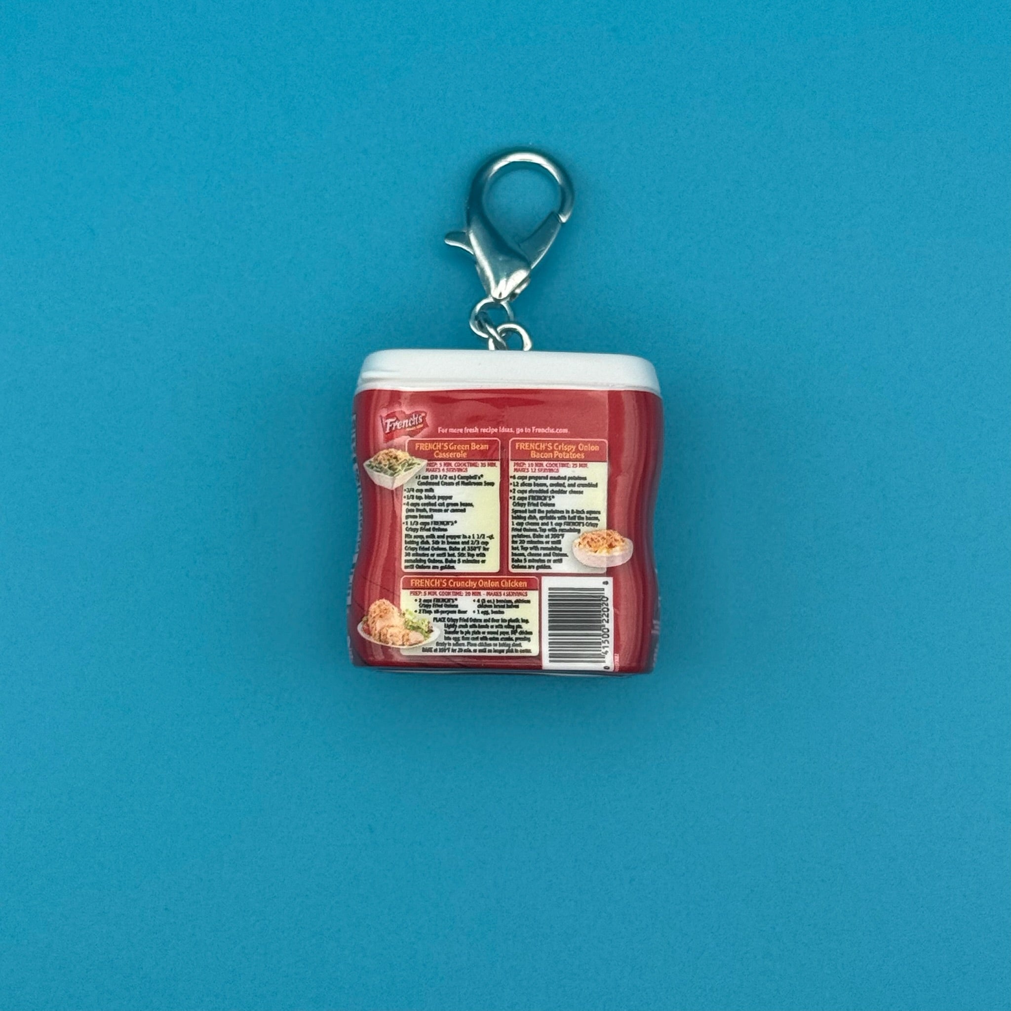 Mini French's Original Crispy Fried Onions -  vintage keychain vintage charms for bag nostalgia vintage keychains y2k collectible - Bag Crap