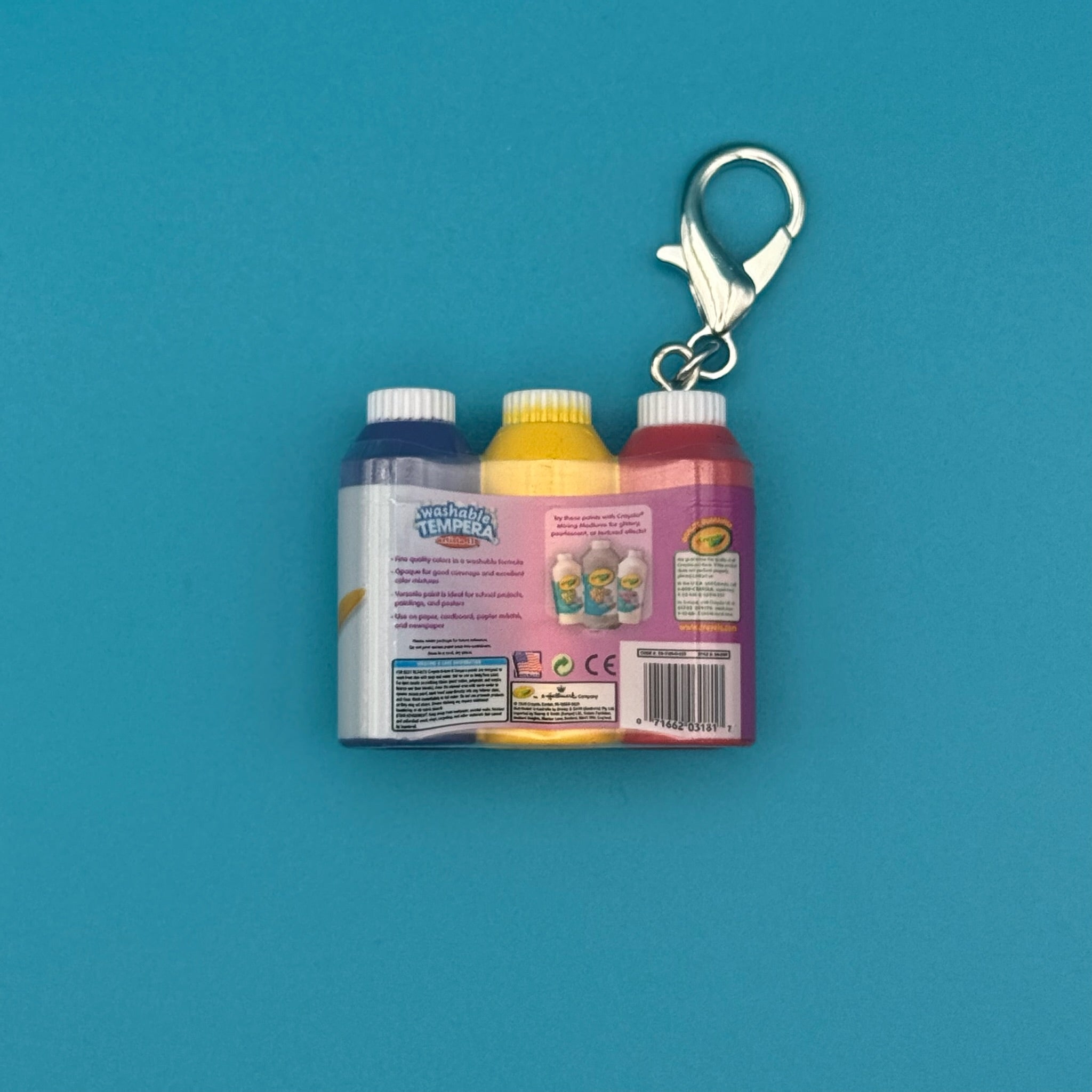 Mini Crayola Craft Paint -  vintage keychain vintage charms for bag nostalgia vintage keychains y2k collectible - Bag Crap