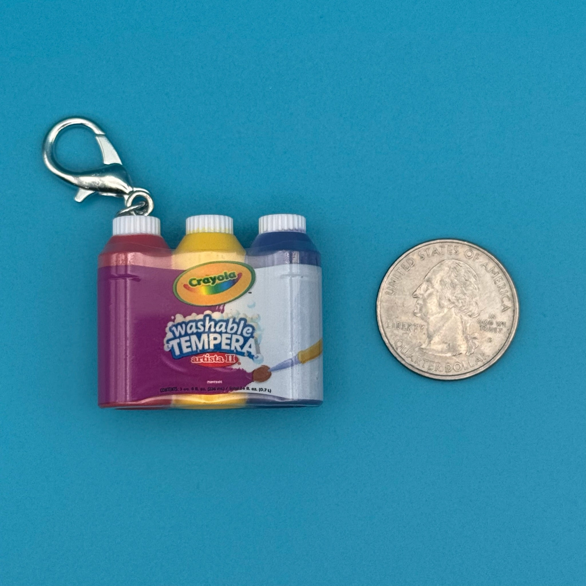 Mini Crayola Craft Paint -  vintage keychain vintage charms for bag nostalgia vintage keychains y2k collectible - Bag Crap