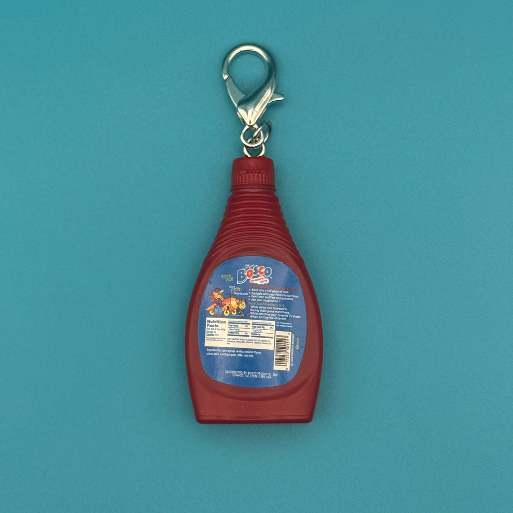 Mini The Original Bosco Strawberry Syrup Bag Charm