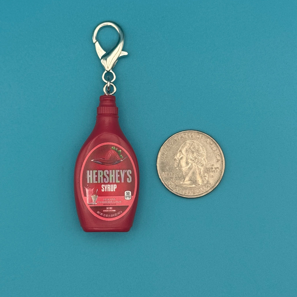 Mini Hershey's Strawberry Syrup Bag Charm