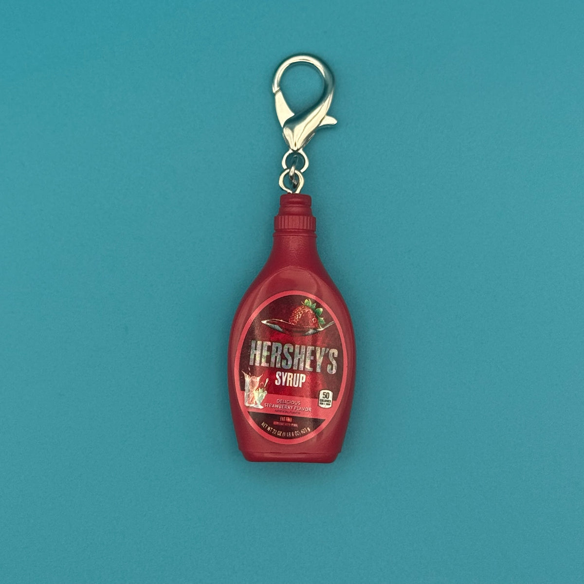RARE Mini Holographic Hershey's Strawberry Syrup -  vintage keychain vintage charms for bag nostalgia vintage keychains y2k collectible - Bag Crap