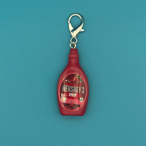 RARE Mini Holographic Hershey's Strawberry Syrup -  vintage keychain vintage charms for bag nostalgia vintage keychains y2k collectible - Bag Crap