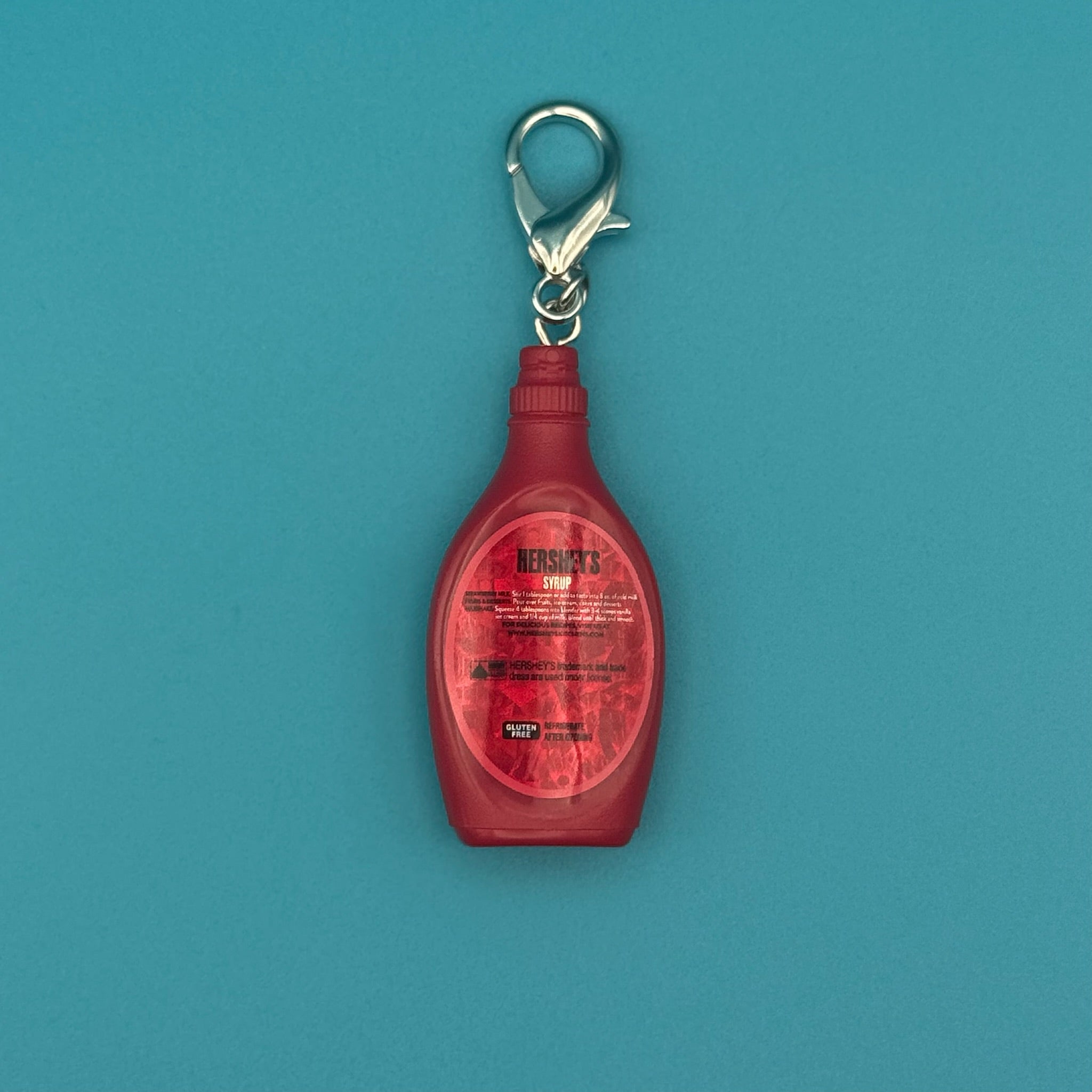 RARE Mini Holographic Hershey's Strawberry Syrup -  vintage keychain vintage charms for bag nostalgia vintage keychains y2k collectible - Bag Crap