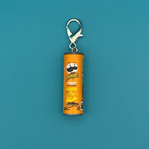 Mini Pringles Cheddar Cheese Chips -  vintage keychain vintage charms for bag nostalgia vintage keychains y2k collectible - Bag Crap