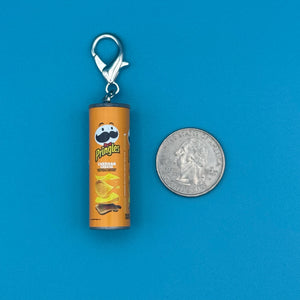 Mini Pringles Cheddar Cheese Chips -  vintage keychain vintage charms for bag nostalgia vintage keychains y2k collectible - Bag Crap