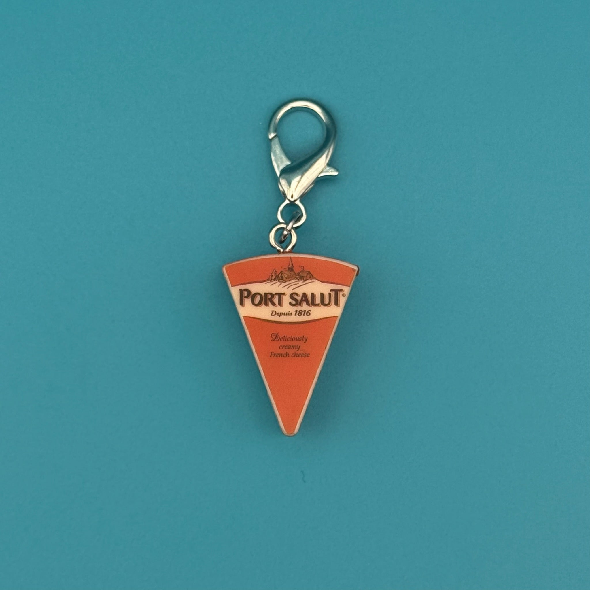 Mini Port Salut Creamy French Cheese -  vintage keychain vintage charms for bag nostalgia vintage keychains y2k collectible - Bag Crap