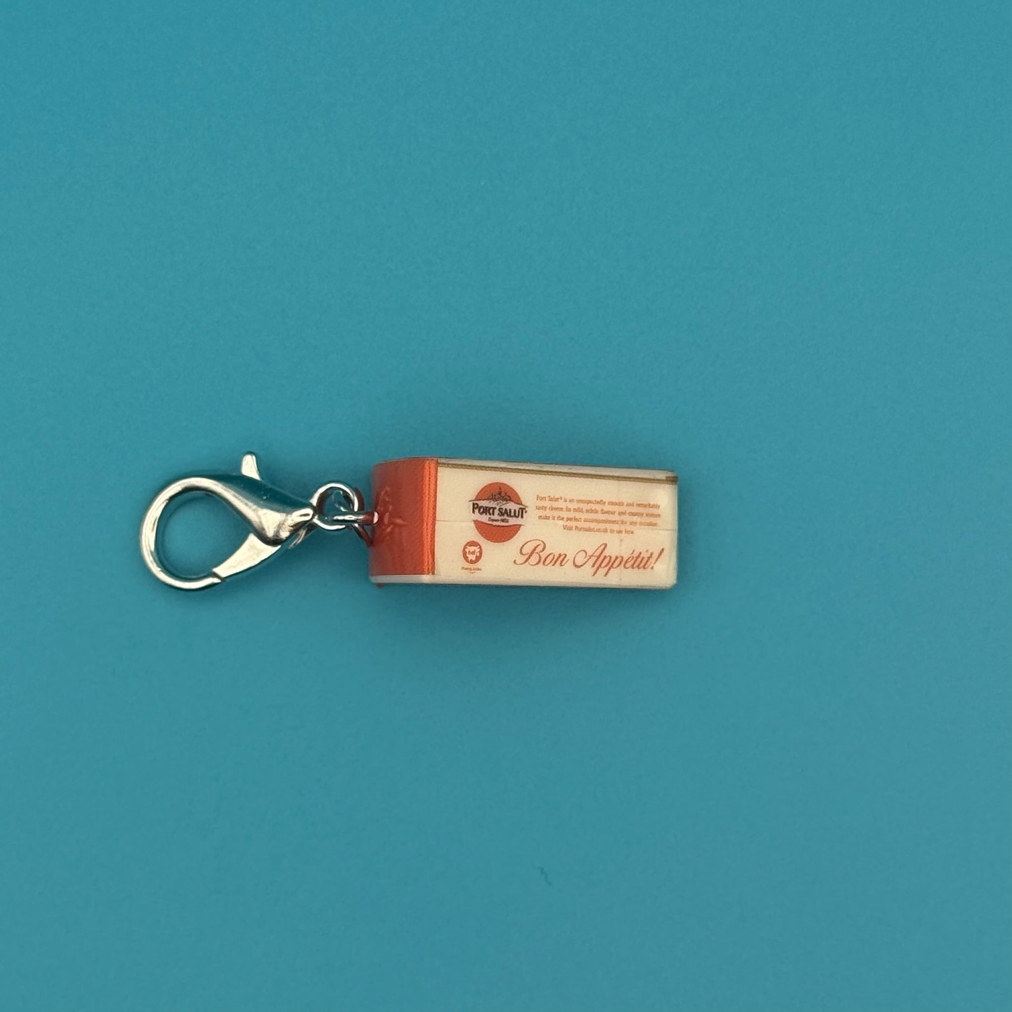 Mini Port Salut Creamy French Cheese -  vintage keychain vintage charms for bag nostalgia vintage keychains y2k collectible - Bag Crap