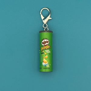 Mini Pringles Sour Cream and Onion Chips -  vintage keychain vintage charms for bag nostalgia vintage keychains y2k collectible - Bag Crap