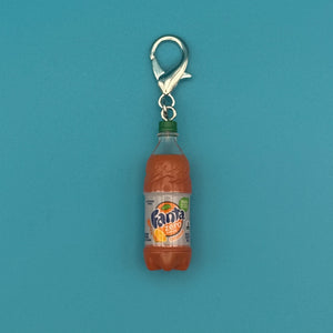 Mini Fanta Zero Sugar Drink -  vintage keychain vintage charms for bag nostalgia vintage keychains y2k collectible - Bag Crap