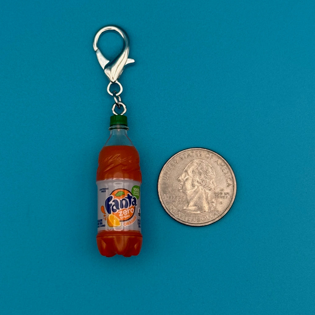 Mini Fanta Zero Sugar Drink Bag Charm