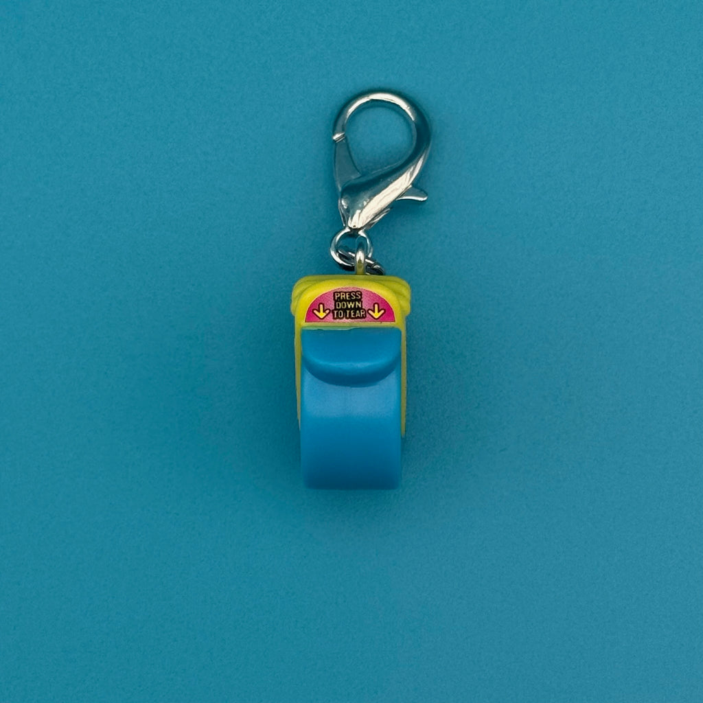 Mini Push Pop Blue Raspberry Gummy Roll Bag Charm