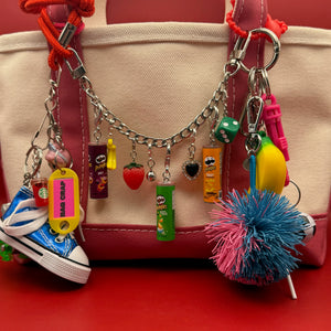 Mini Pringles Sour Cream and Onion Chips -  vintage keychain vintage charms for bag nostalgia vintage keychains y2k collectible - Bag Crap