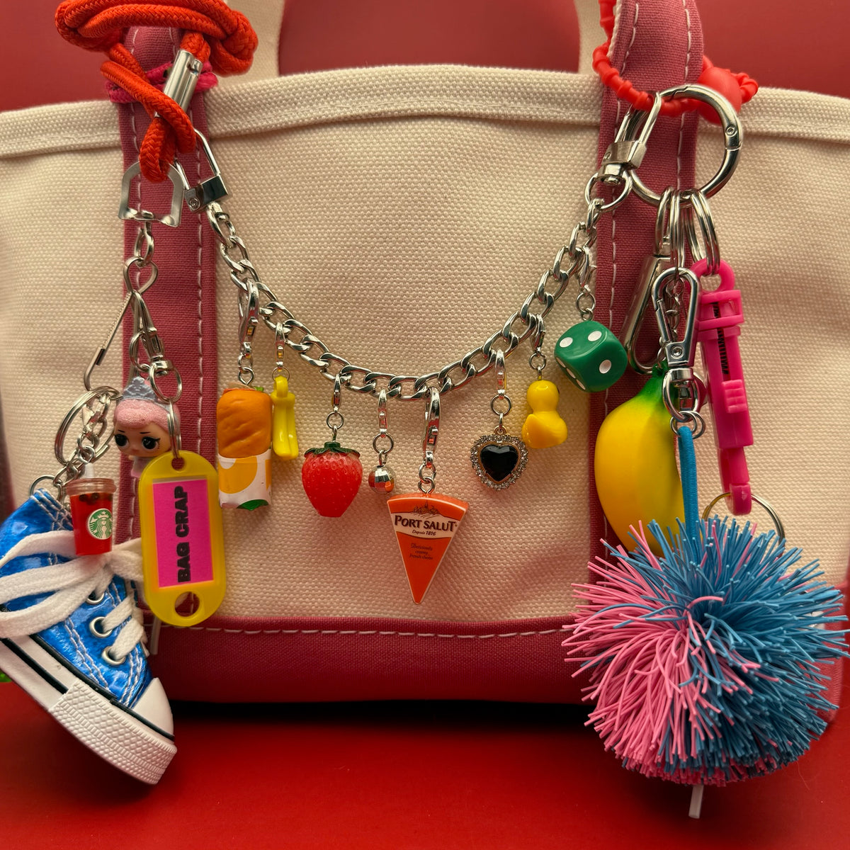 Mini Subway Turkey Sandwich -  vintage keychain vintage charms for bag nostalgia vintage keychains y2k collectible - Bag Crap