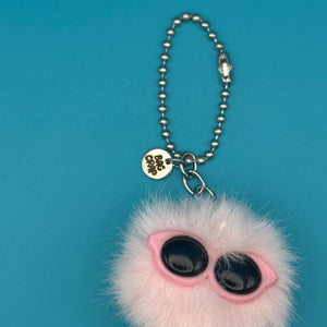 Light Pink Pom Pom Walking Weirdo -  vintage keychain vintage charms for bag nostalgia vintage keychains y2k collectible - Bag Crap