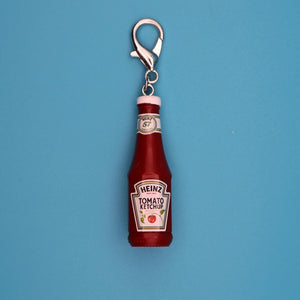 Mini Heinz Tomato Ketchup -  vintage keychain vintage charms for bag nostalgia vintage keychains y2k collectible - Bag Crap