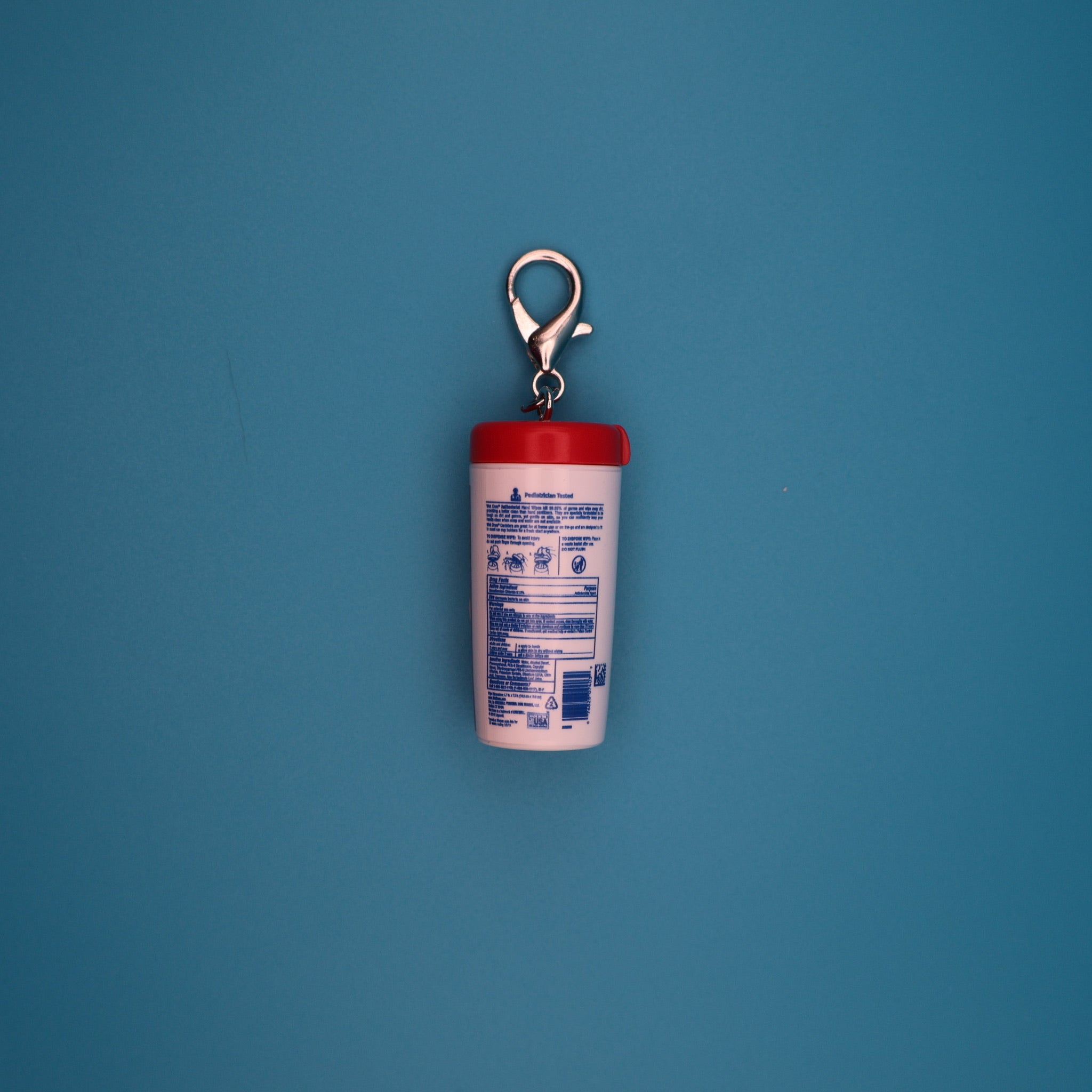 Mini Wet Ones Red Wipes -  vintage keychain vintage charms for bag nostalgia vintage keychains y2k collectible - Bag Crap