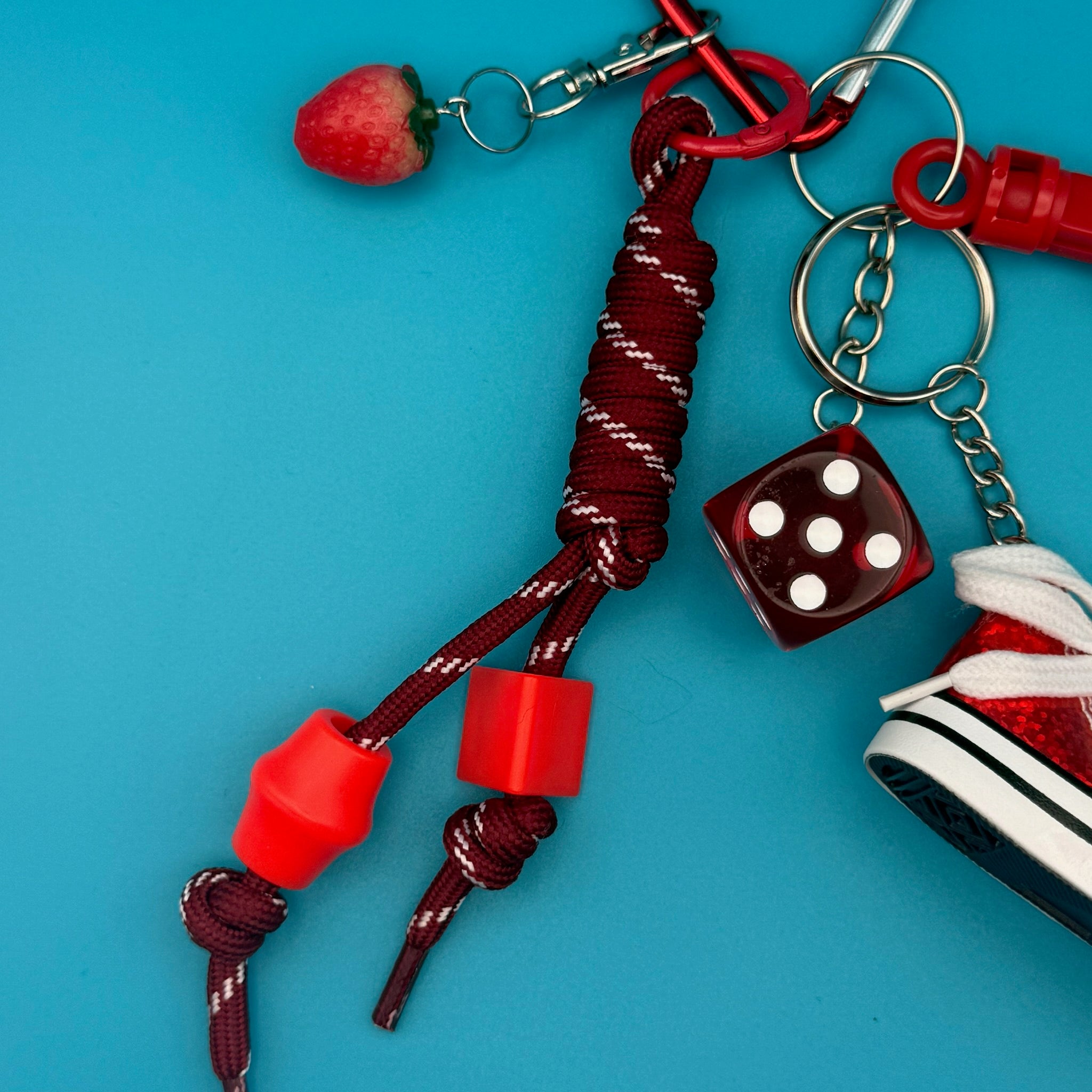 Retro Monochromatic Red   Pack - vintage bag charm packs nostalgia vintage y2k vintage keychain vintage charms for bag nostalgia vintage keychains y2k collectible - Bag Crap