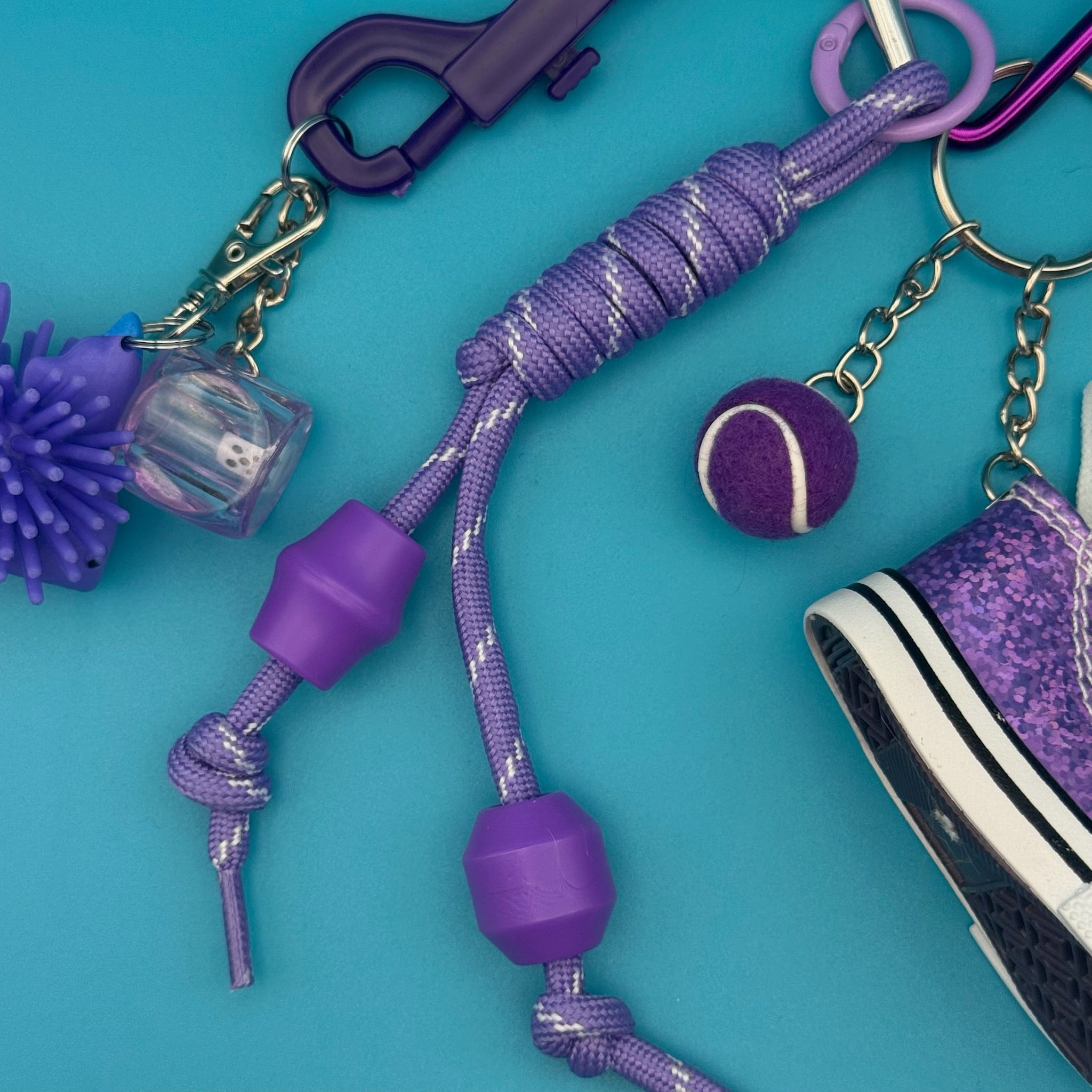Retro Monochromatic Purple   Pack - vintage bag charm packs nostalgia vintage y2k vintage keychain vintage charms for bag nostalgia vintage keychains y2k collectible - Bag Crap