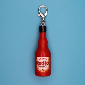 Mini Frank's RedHot Sauce -  vintage keychain vintage charms for bag nostalgia vintage keychains y2k collectible - Bag Crap