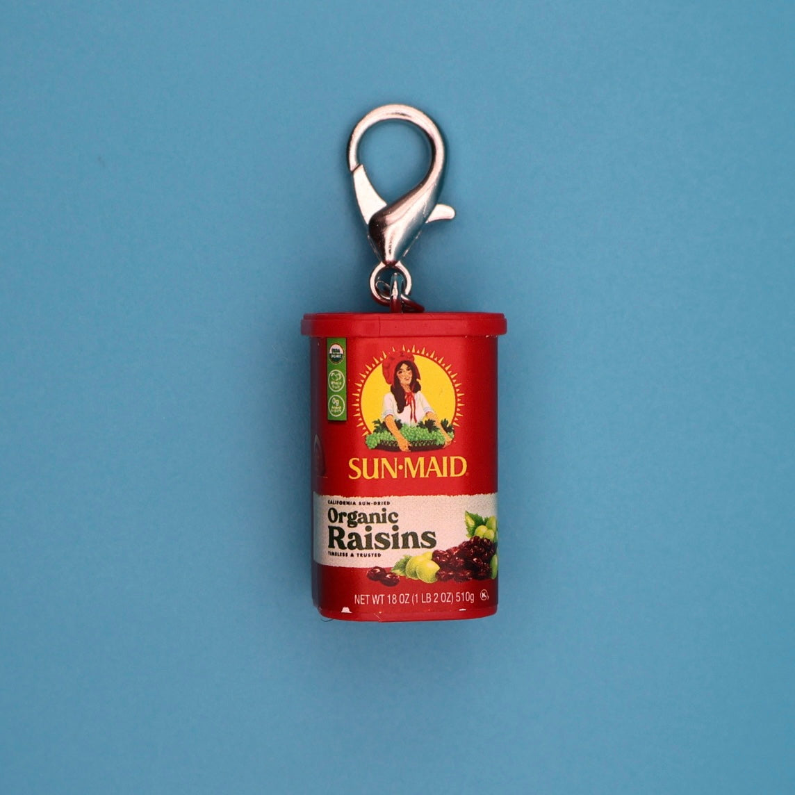Mini Sun-Maid Raisins -  vintage keychain vintage charms for bag nostalgia vintage keychains y2k collectible - Bag Crap