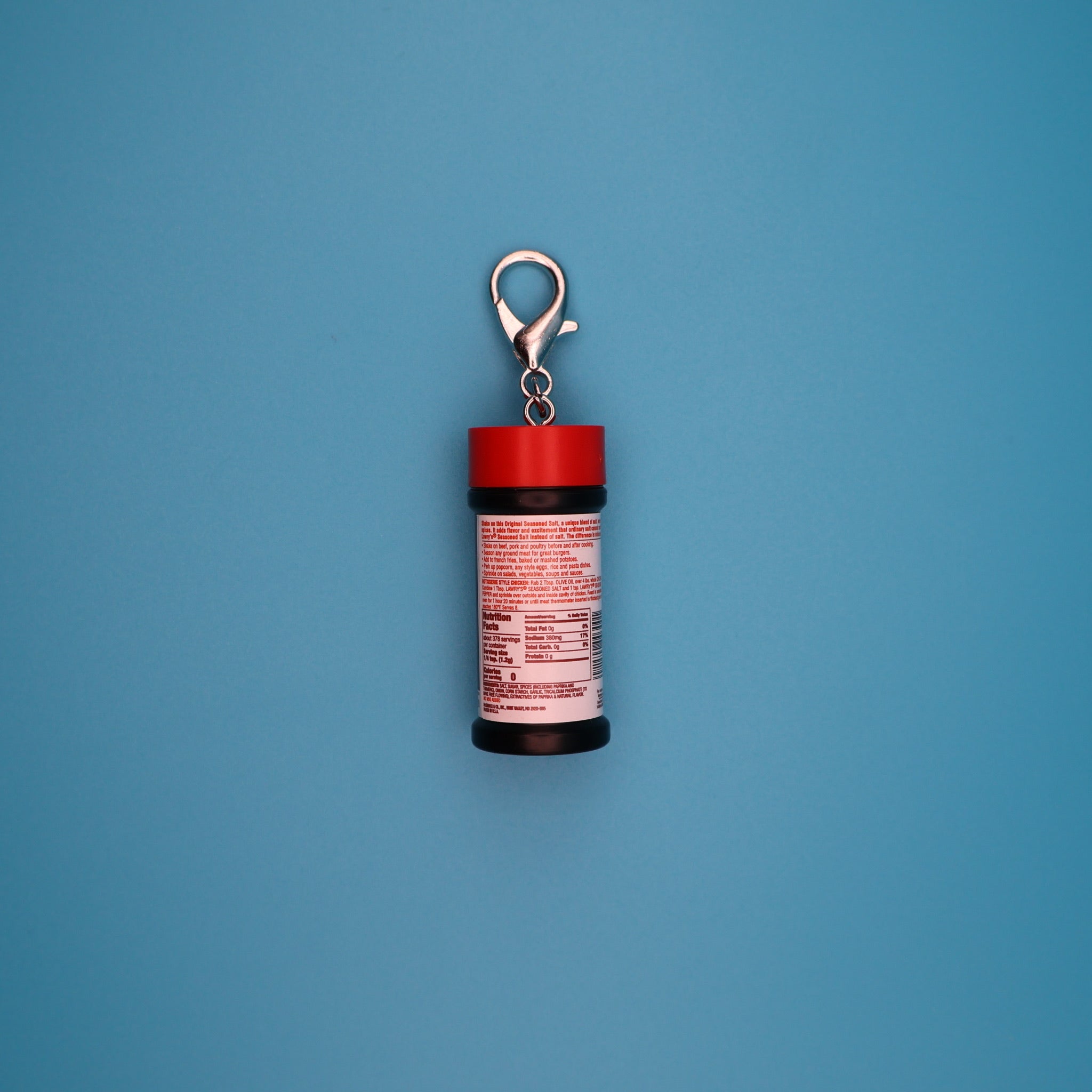 Mini Lawry's Salt -  vintage keychain vintage charms for bag nostalgia vintage keychains y2k collectible - Bag Crap