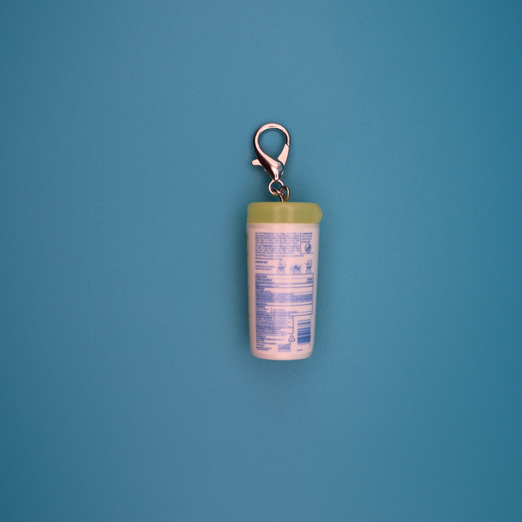 Mini Yellow Wet Ones Wipes -  vintage keychain vintage charms for bag nostalgia vintage keychains y2k collectible - Bag Crap