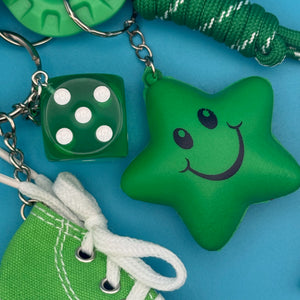 Retro Monochromatic Green   Pack - vintage bag charm packs nostalgia vintage y2k vintage keychain vintage charms for bag nostalgia vintage keychains y2k collectible - Bag Crap