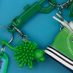 Retro Monochromatic Green   Pack - vintage bag charm packs nostalgia vintage y2k vintage keychain vintage charms for bag nostalgia vintage keychains y2k collectible - Bag Crap