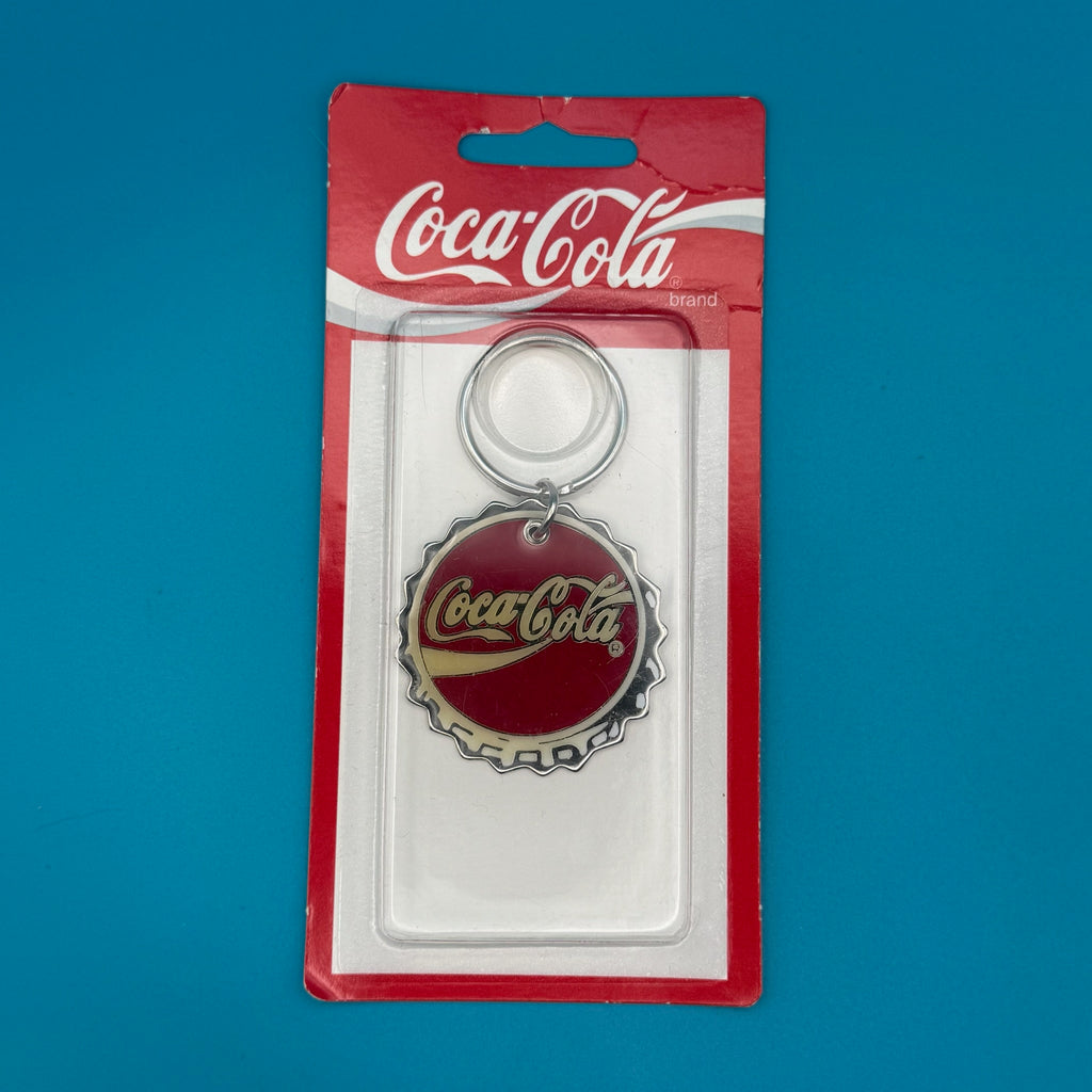 NIB 1995 Vintage Keychain: Coca-Cola Bottle Cap Keychain