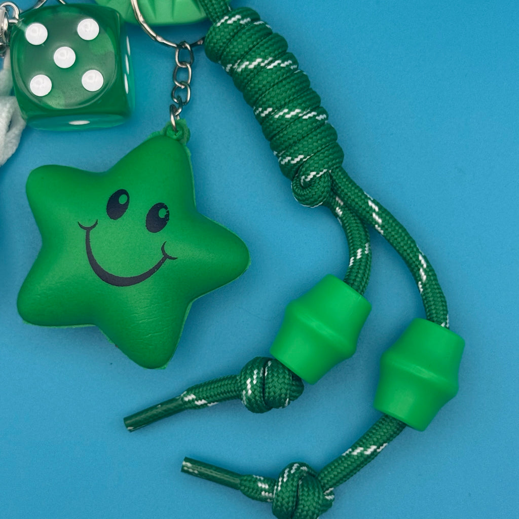 Retro Monochromatic Green Bag Charm Pack