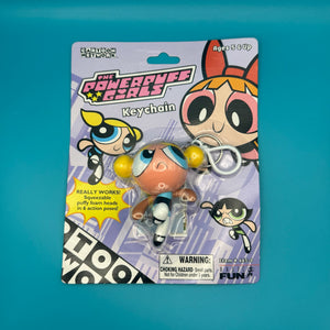 NIB 2000  : The Powerpuff Girls - Bubbles in Action -  vintage keychain vintage charms for bag nostalgia vintage keychains y2k collectible - Bag Crap