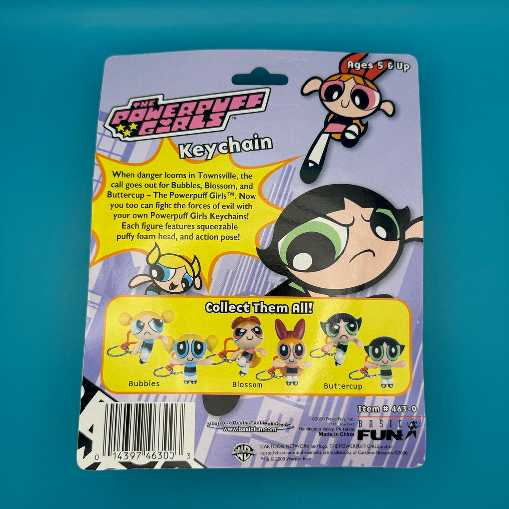 NIB 2000 Vintage Keychain: The Powerpuff Girls - Bubbles in Action Keychain
