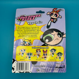 NIB 2000  : The Powerpuff Girls - Bubbles in Action -  vintage keychain vintage charms for bag nostalgia vintage keychains y2k collectible - Bag Crap