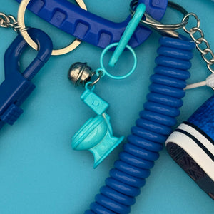 Retro Monochromatic Blue   Pack - vintage bag charm packs nostalgia vintage y2k vintage keychain vintage charms for bag nostalgia vintage keychains y2k collectible - Bag Crap