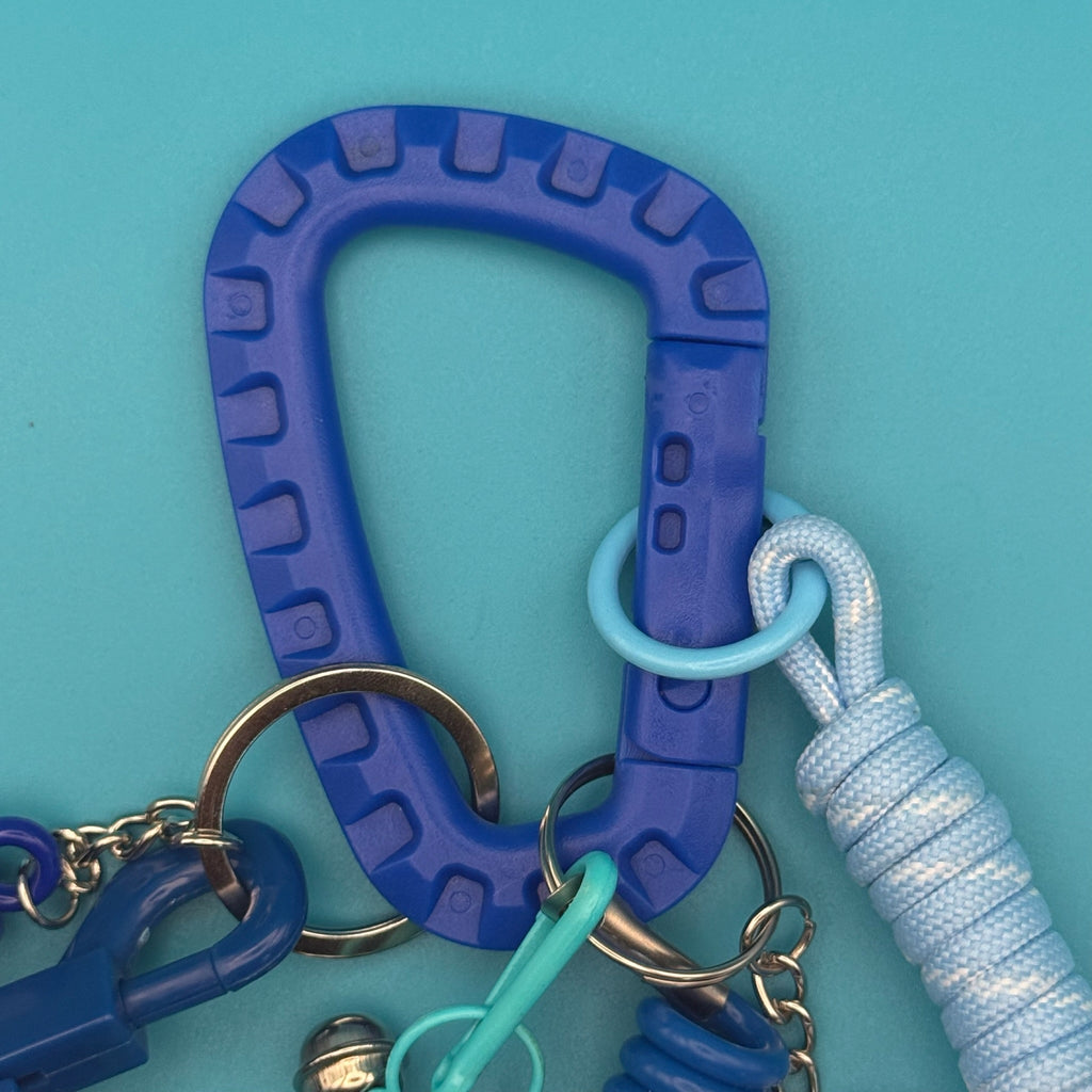 Retro Monochromatic Blue Bag Charm Pack