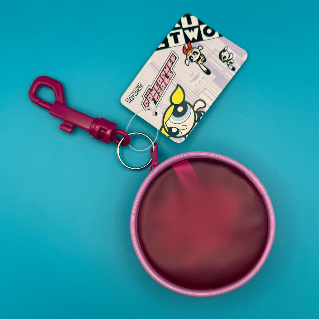 NWT Y2K Vintage Keychain: The Powerpuff Girls Pink Coin Pouch