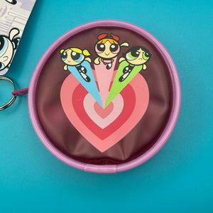 NWT   : The Powerpuff Girls Pink Coin Pouch -  vintage keychain vintage charms for bag nostalgia vintage keychains y2k collectible - Bag Crap