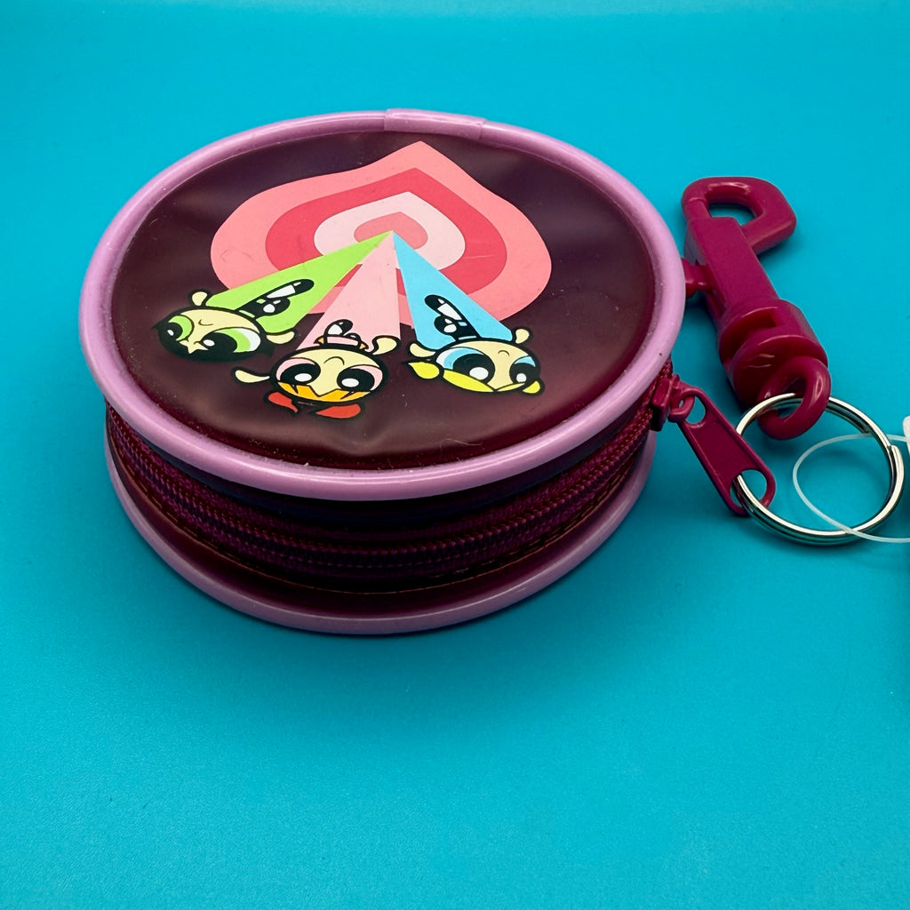 NWT Y2K Vintage Keychain: The Powerpuff Girls Pink Coin Pouch
