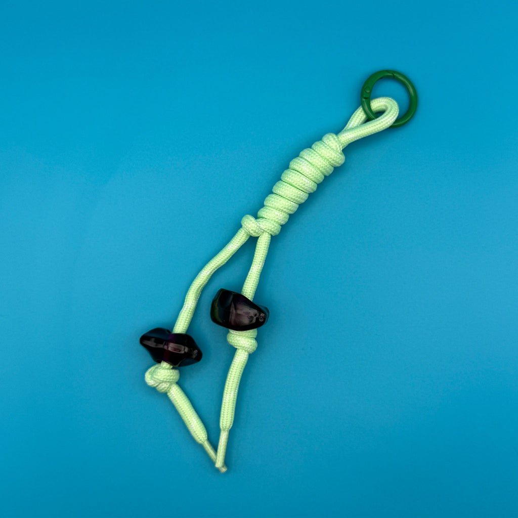 Pastel Chunky Beaded Paracord Bag Charms