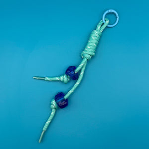 Pastel Chunky Beaded Paracord  s -  vintage keychain vintage charms for bag nostalgia vintage keychains y2k collectible - Bag Crap