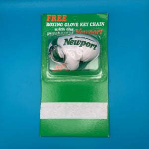 NIB 1987  : Newport Cigarettes Boxing Glove -  vintage keychain vintage charms for bag nostalgia vintage keychains y2k collectible - Bag Crap