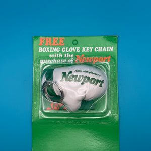 NIB 1987  : Newport Cigarettes Boxing Glove -  vintage keychain vintage charms for bag nostalgia vintage keychains y2k collectible - Bag Crap